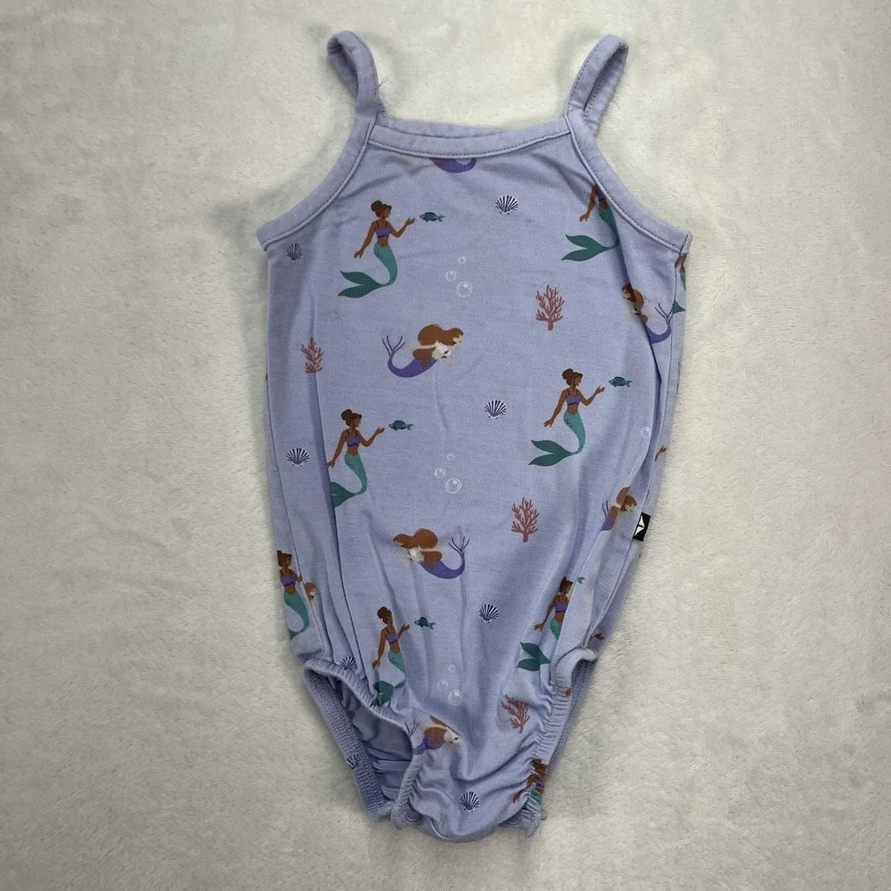 Kyte Baby Bamboo Bodysuit Baby Girl 0-3m Mermaid Coastal Summer
